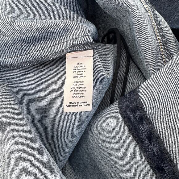 Cinq A Sept Indigo Lani Denim Mini Dress Sz 14 NWT Cut Out Waist - Picture 7 of 10